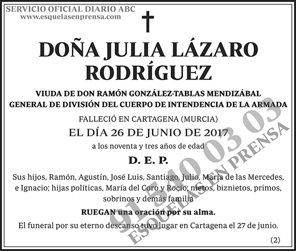 Julia Lázaro Rodríguez